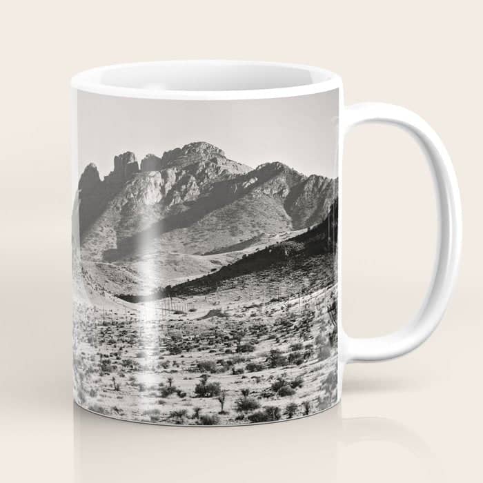 The Lost Highway Iii Black & White Coffee Mug