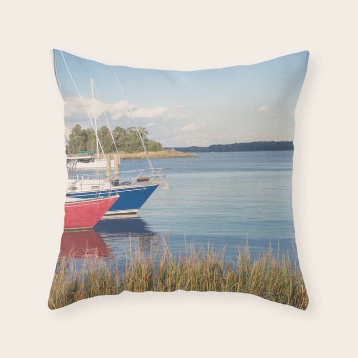 Morning On Chesapeake Bay, No. 2 Throw Pillow