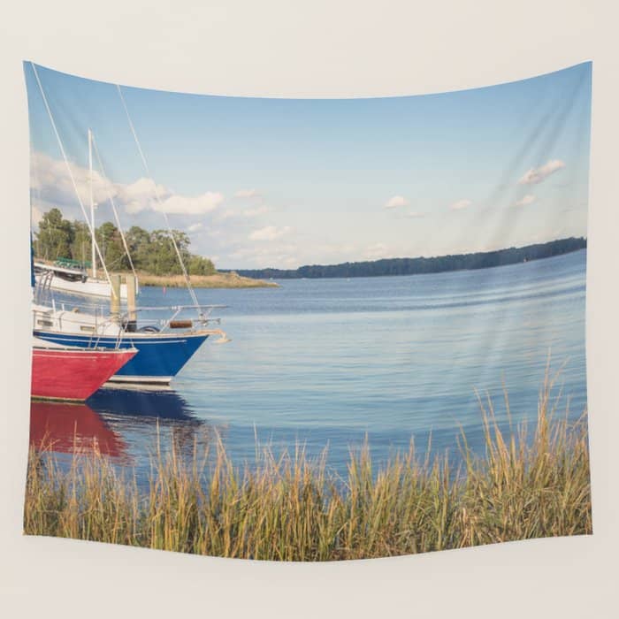 Morning On Chesapeake Bay, No. 2 Wall Tapestry