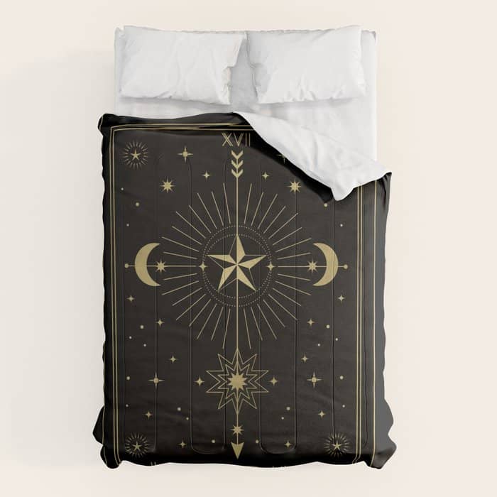 L'Etoile Or The Star Tarot Gold Comforter