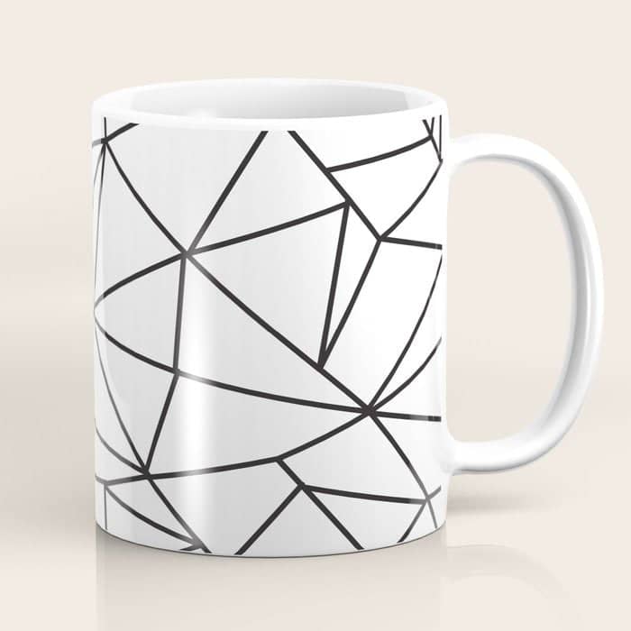 Geometrical Modern Black Abstract Wondrous Pattern Coffee Mug