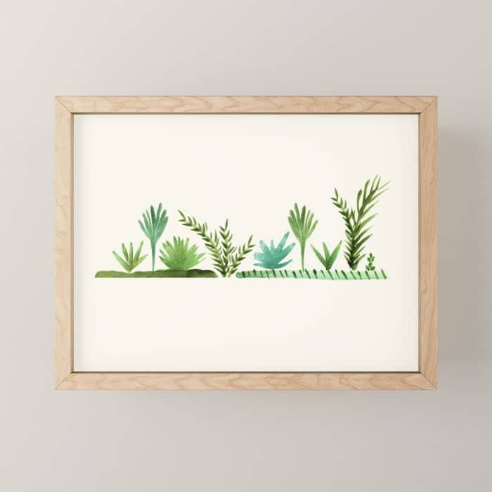 Santa Fe Desert Garden Painting Mini Art Print