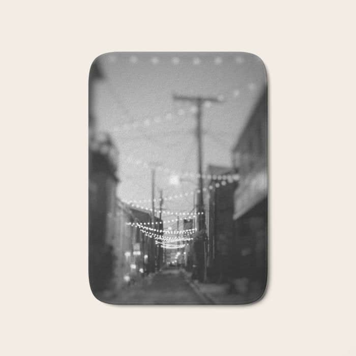 Party Lights In The City X Baltimore Maryland Bath Mat