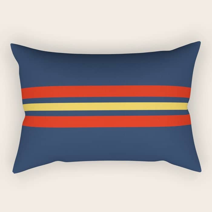 Akkorokamui - Classic Vintage Style Retro Stripes Rectangular Pillow