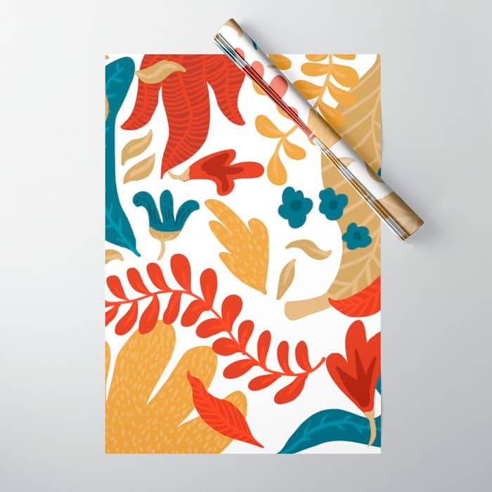 Echo Of Innocence | Botanical Nature Eclectic Plants | Vintage Floral Rustic Spring Garden Blossom Wrapping Paper