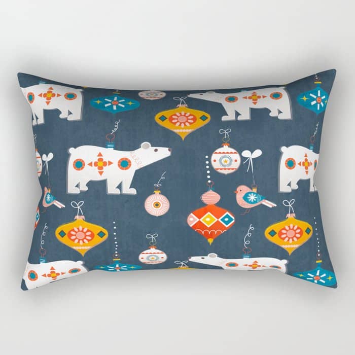Christmas Retro Decorations No2 Rectangular Pillow