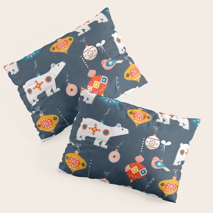 Christmas Retro Decorations No2 Pillow Sham