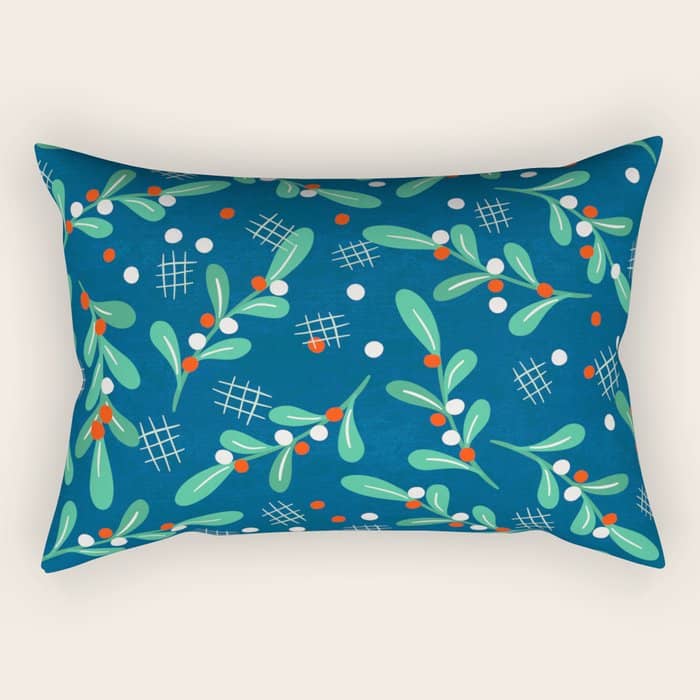 Misseltoe -  Christmas Pattern No1 Rectangular Pillow