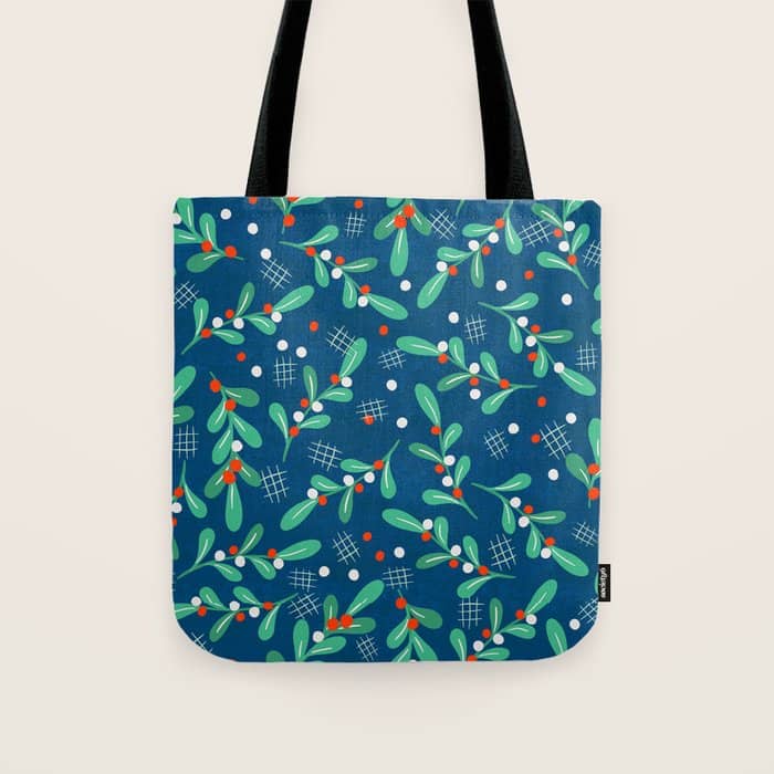 Misseltoe -  Christmas Pattern No1 Tote Bag