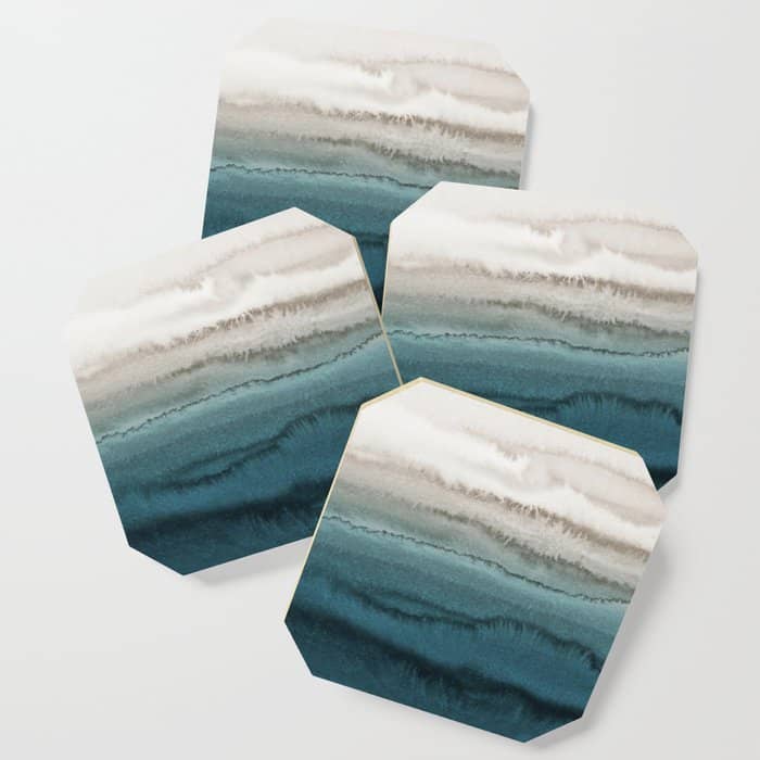 Within The Tides - Crashing Waves Teal Coaster