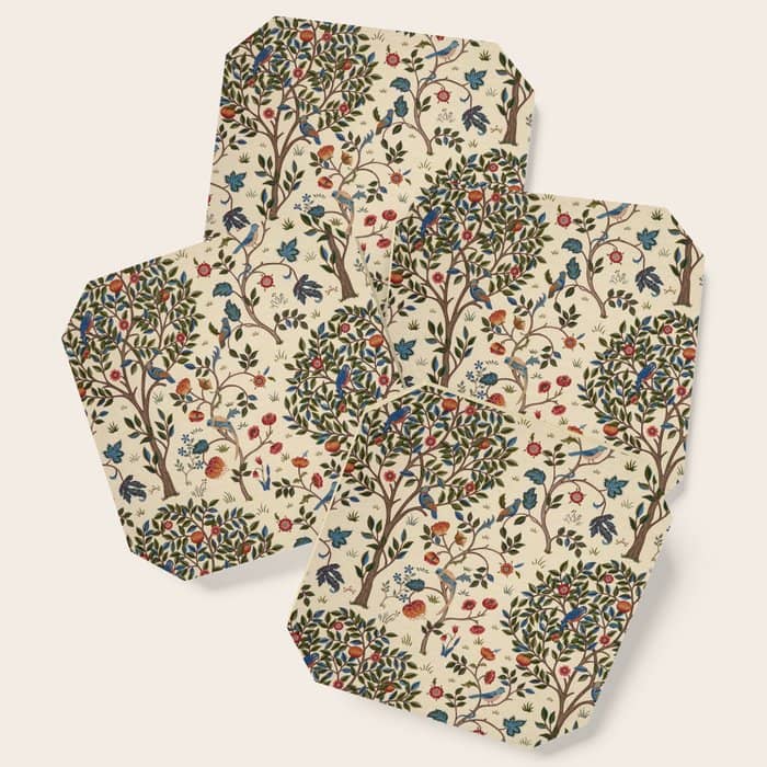 William Morris "Kelmscott Tree" 1. Coaster