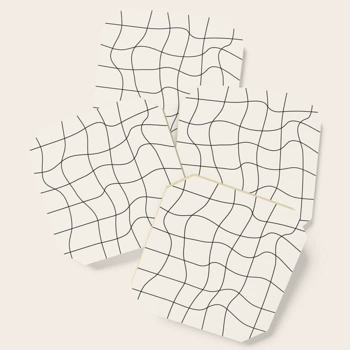 Warp Grid: Off-White Day Edition Coaster