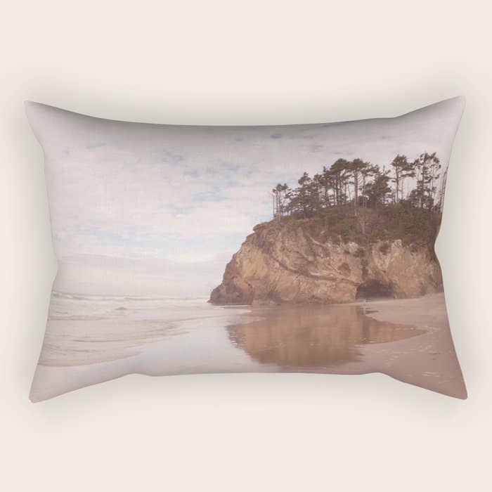 Oregon Coast - Hug Point Rectangular Pillow