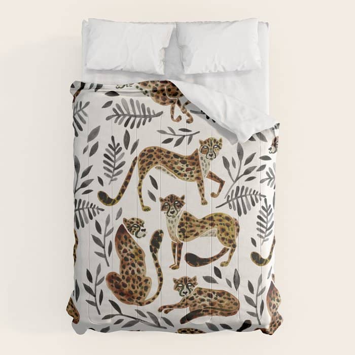Cheetah Collection - Mocha & Black Palette Comforter