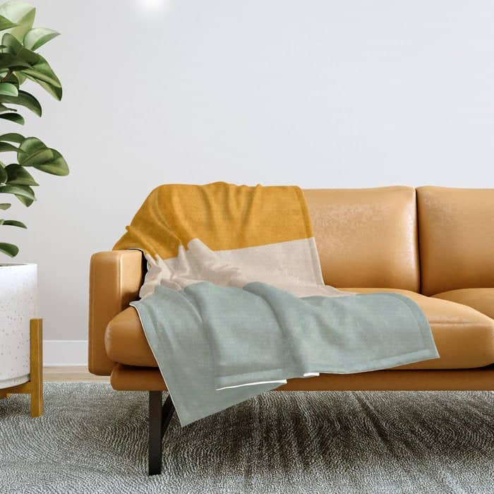 Heracles - Minimal Summer Retro Stripes Throw Blanket