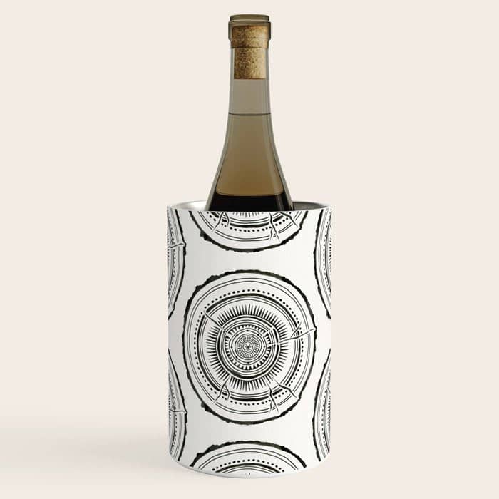 Quaking Aspen - Black Tree Rings Wine Chiller