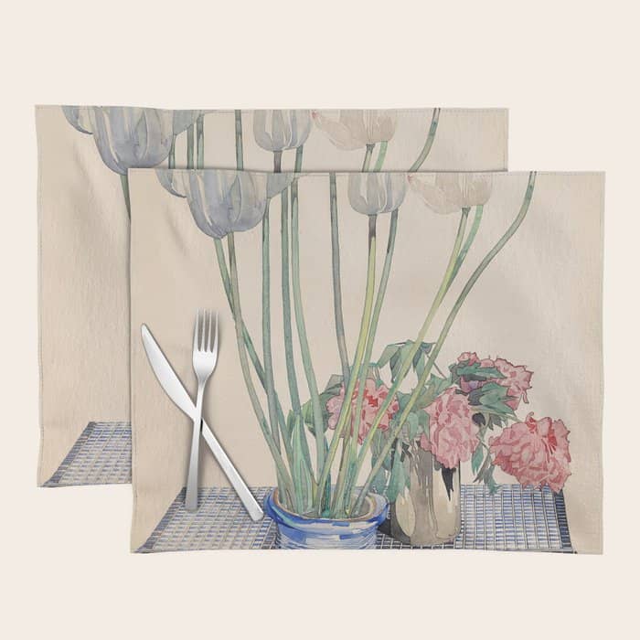 Charles Rennie Mackintosh "White Tulips" Placemat