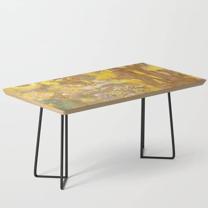 Odilon Redon "Trees On A Yellow Background" Coffee Table