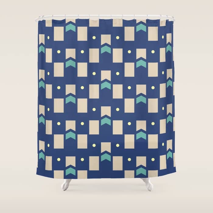 Art Deco Geometric Pattern 272 Shower Curtain