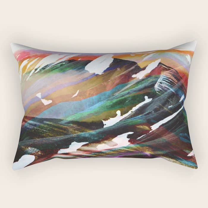 Abstract Mountains Ii Rectangular Pillow