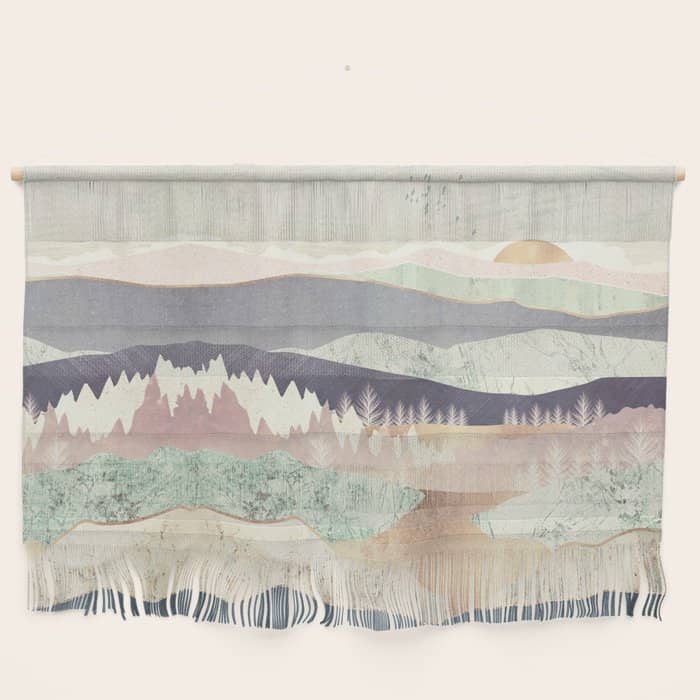 Golden Spring Reflection-Horizontal Muted Wall Hanging