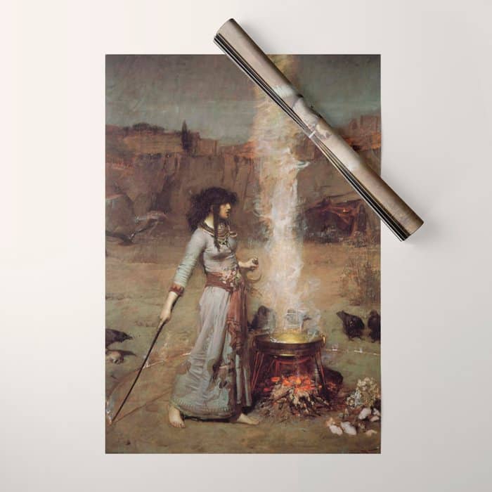The Magic Circle, John William Waterhouse Wrapping Paper