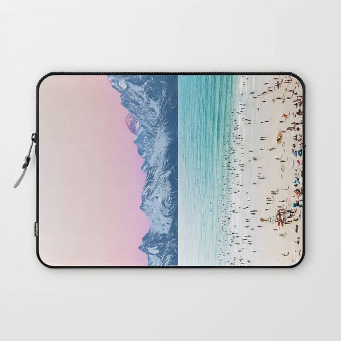 The Island, Pastel Tropical Beach, Travel Nature Landscape, Surrealism Photography Summer Laptop Sleeve