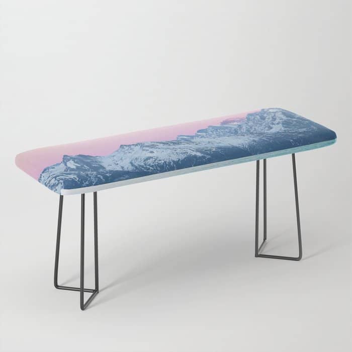 The Island, Pastel Tropical Beach, Travel Nature Landscape, Surrealism Photography Summer Bench