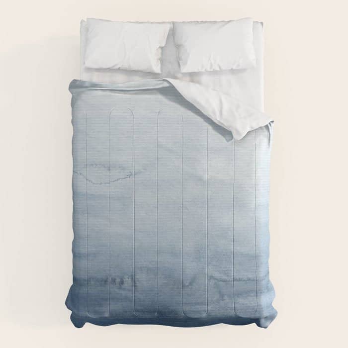 Indigo Abstract Painting | No. 4 Comforter