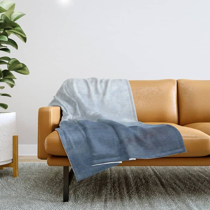 Indigo Abstract Painting | No. 4 Throw Blanket