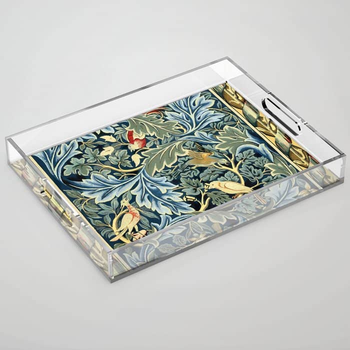 William Morris "Birds And Acanthus" Acrylic Tray