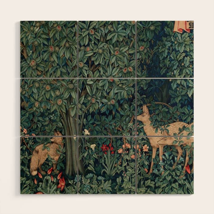 John Henry Dearle "Greenery" 1. Wood Wall Art