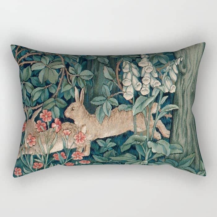 John Henry Dearle "Greenery" 4. Rectangular Pillow