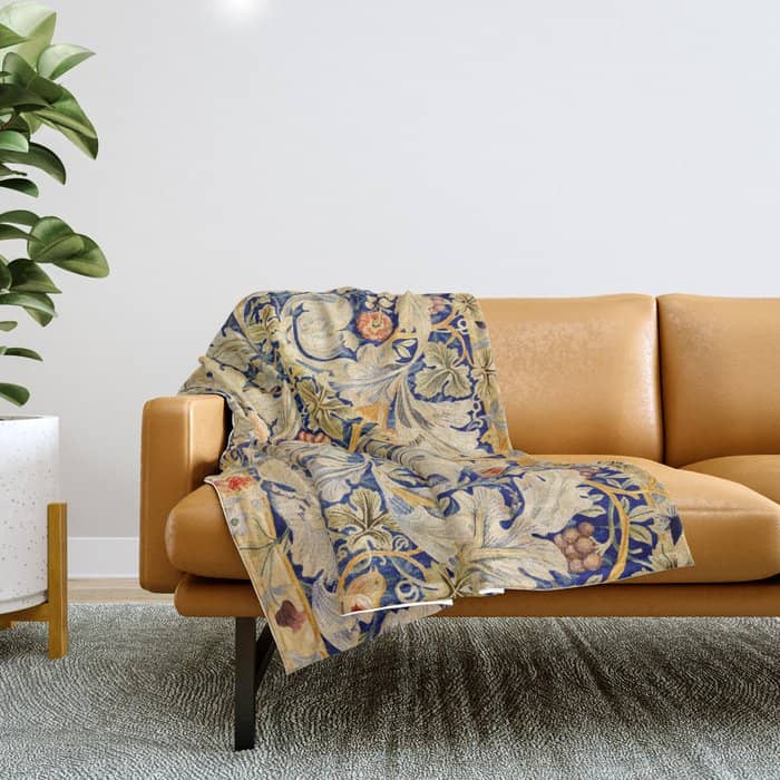 William Morris "Acanthus And Vine" 1. Throw Blanket