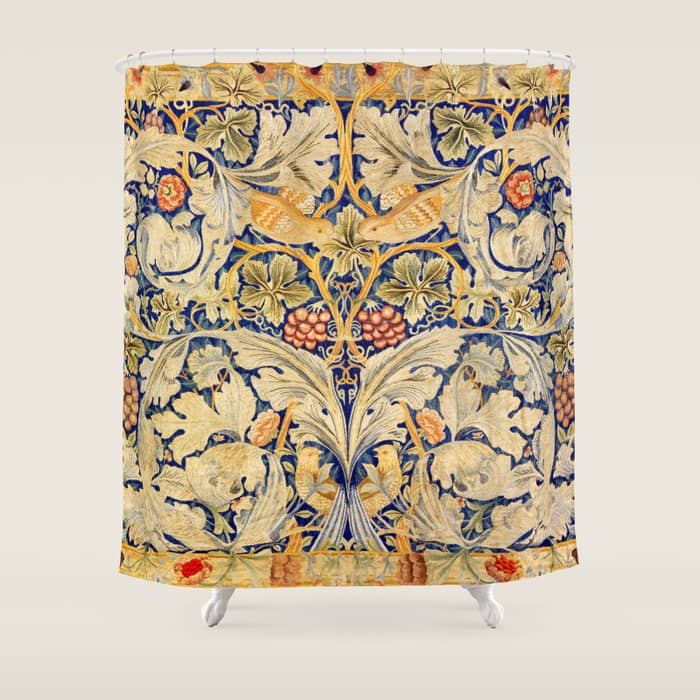 William Morris "Acanthus And Vine" 1. Shower Curtain