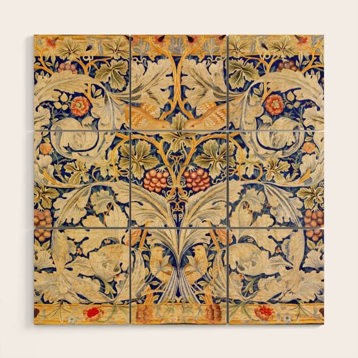 William Morris "Acanthus And Vine" 1. Wood Wall Art