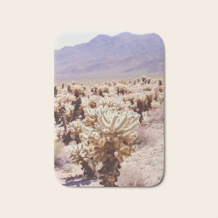 Chollo Cactus Garden - Joshua Tree Bath Mat