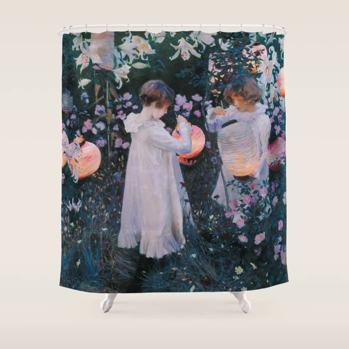 Carnation, Lily, Lily, Rose Shower Curtain