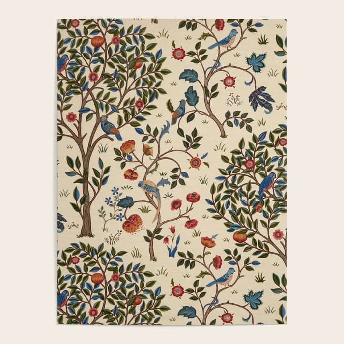 William Morris "Kelmscott Tree" 1. Poster