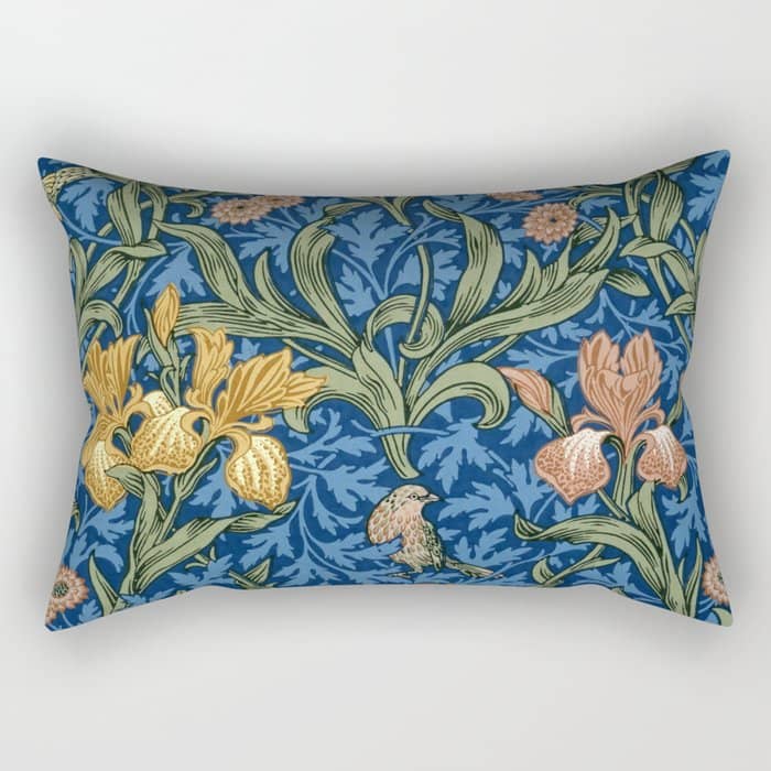 William Morris "Iris" 1. Rectangular Pillow