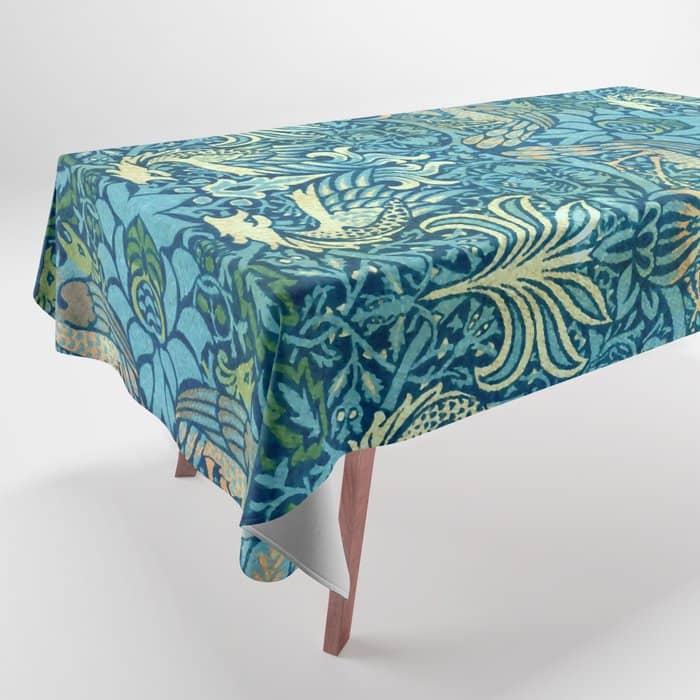 William Morris "Peacock And Dragon" Tablecloth