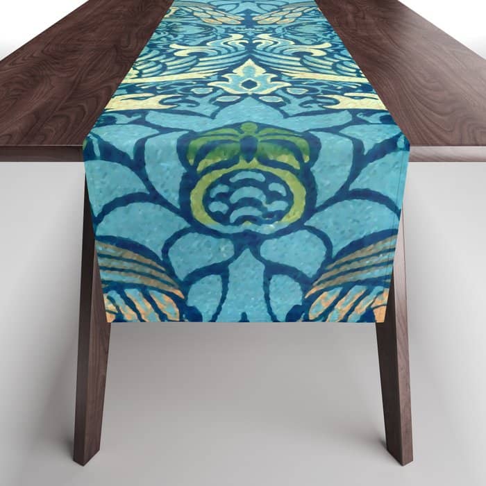 William Morris "Peacock And Dragon" Table Runner