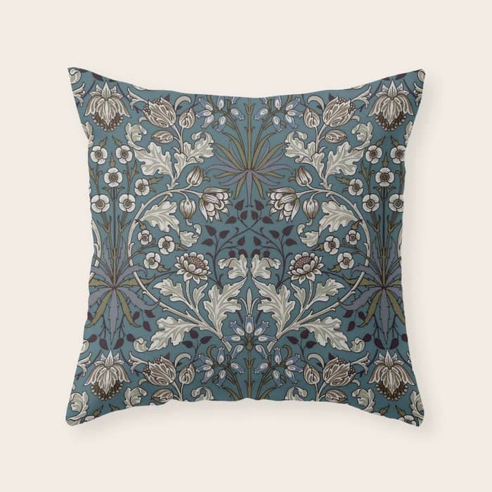 William Morris "Hyacinth" 3. Throw Pillow