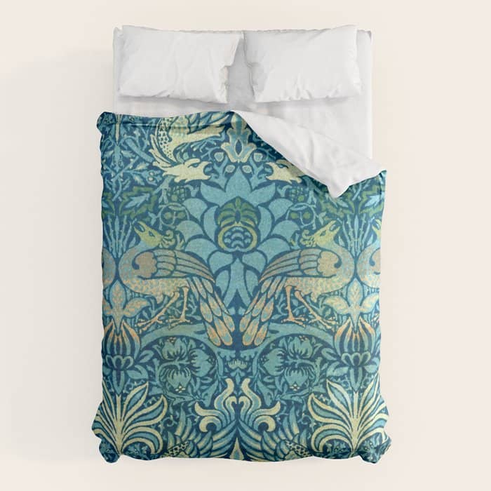 William Morris "Peacock And Dragon" Duvet Cover