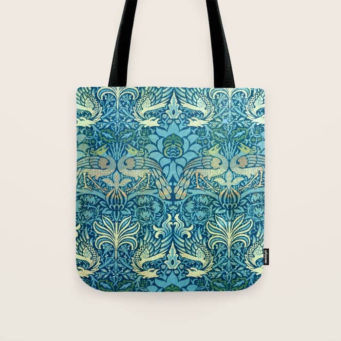 William Morris "Peacock And Dragon" Tote Bag