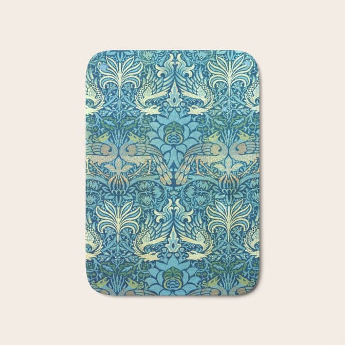 William Morris "Peacock And Dragon" Bath Mat