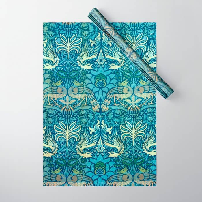 William Morris "Peacock And Dragon" Wrapping Paper