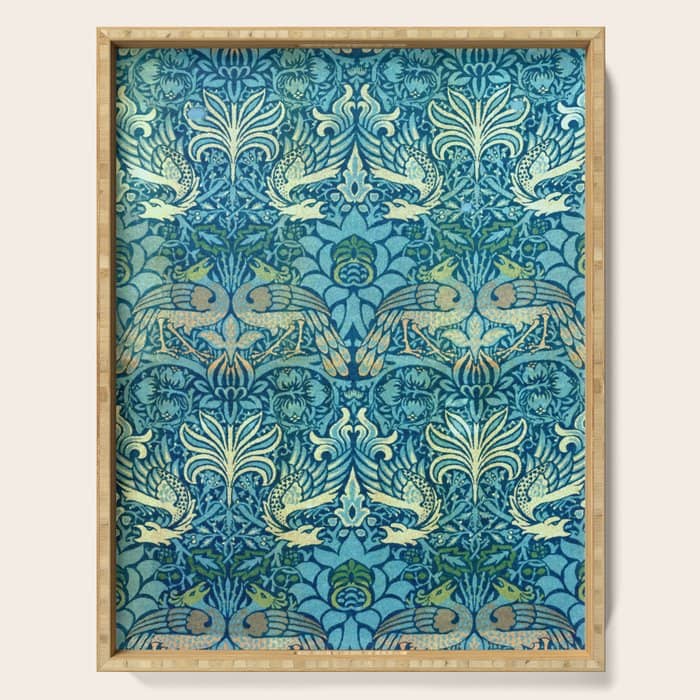 William Morris "Peacock And Dragon" Serving Tray