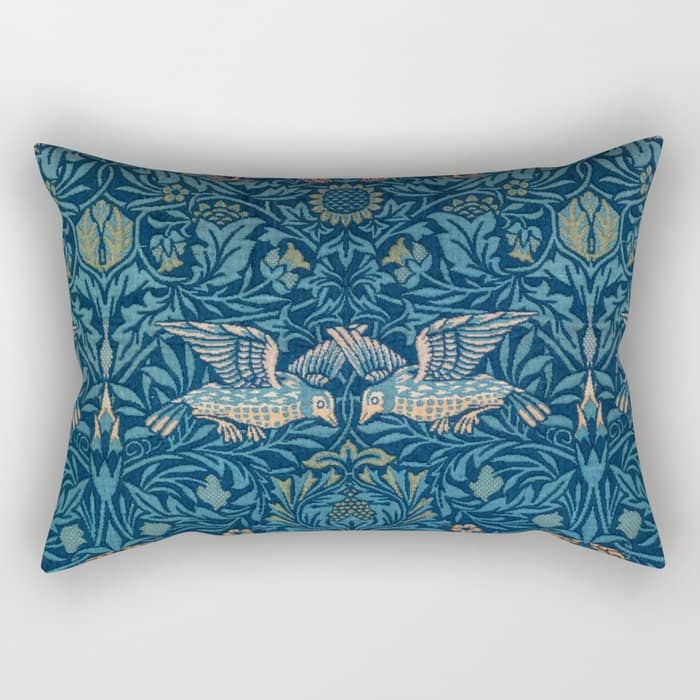 William Morris "Birds" 1. Rectangular Pillow