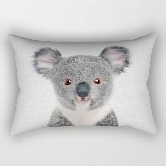 Baby Koala - Colorful Rectangular Pillow